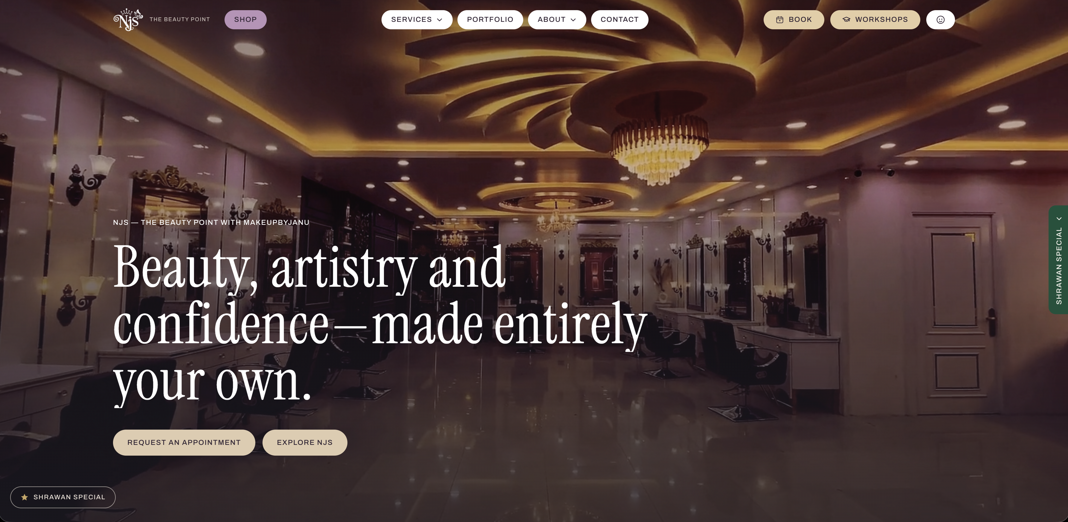 NJS - The Beauty Point With MAKEUPBYJANU — live site